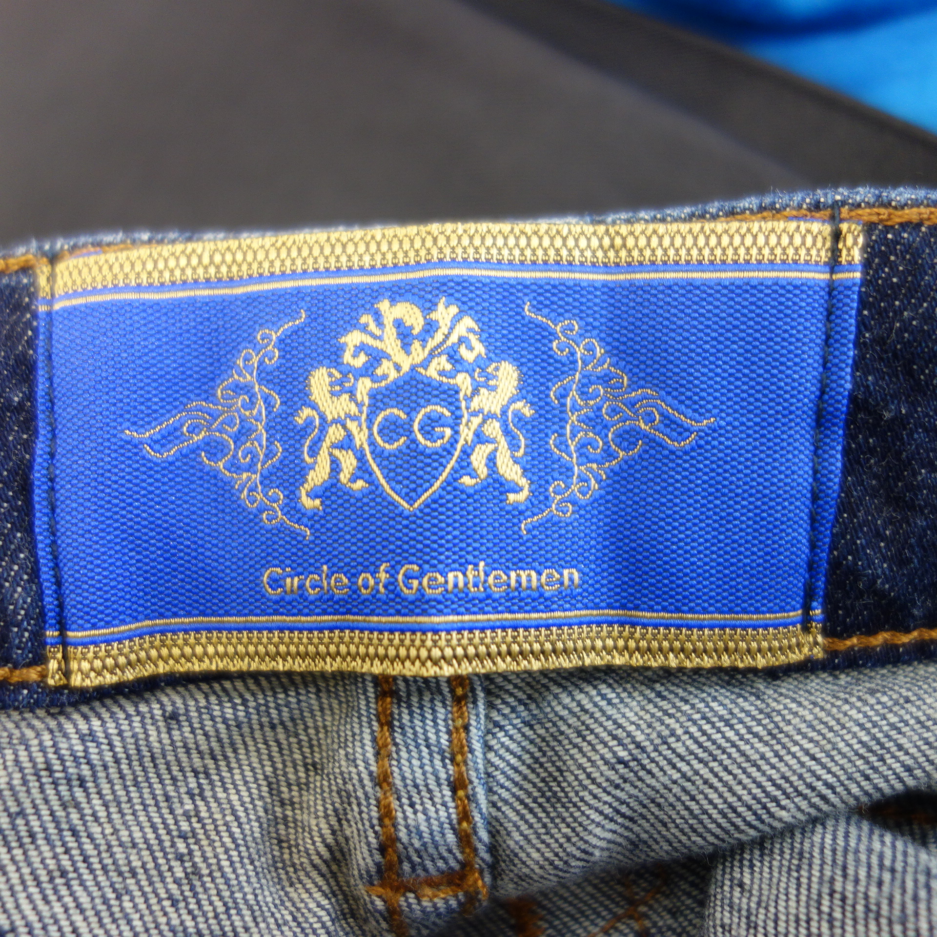 CIRCLE OF GENTLEMEN Jeans Hose Blau Modell SKY Straight