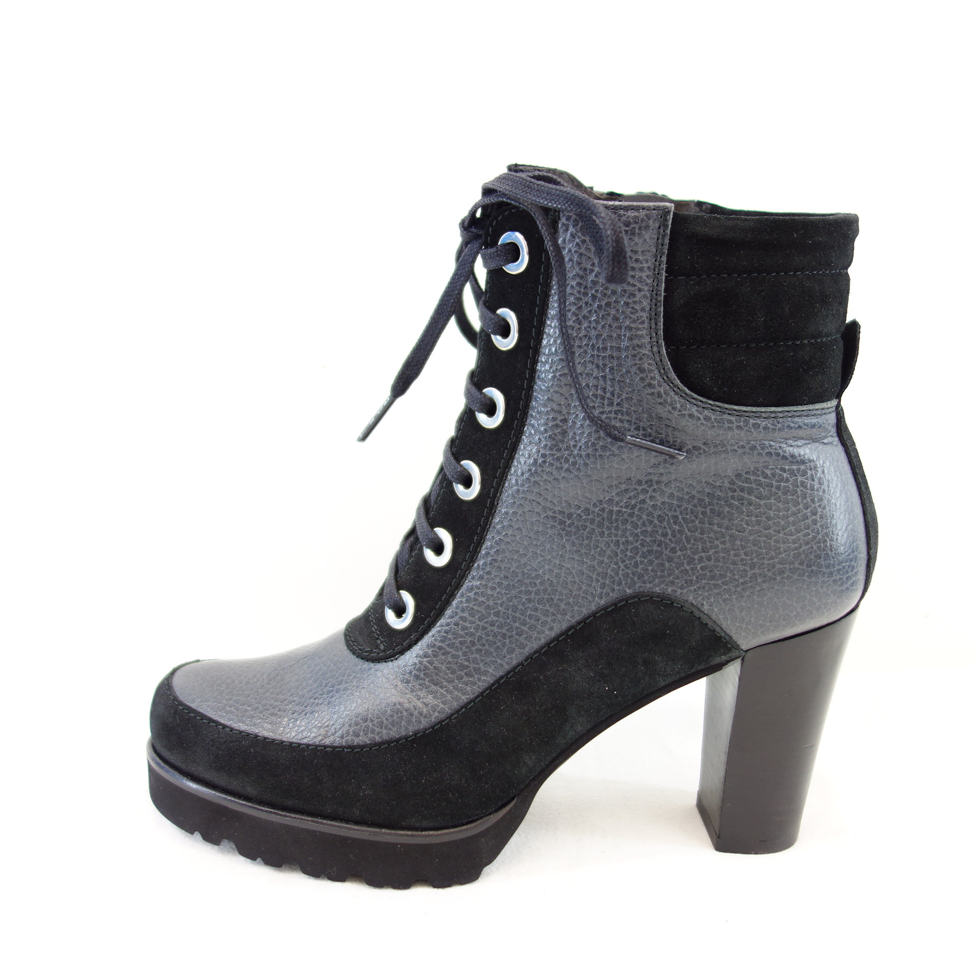 GADEA Damen Schuhe Ankle Boots Stiefeletten Schwarz Leder High Heels Np 179 Neu