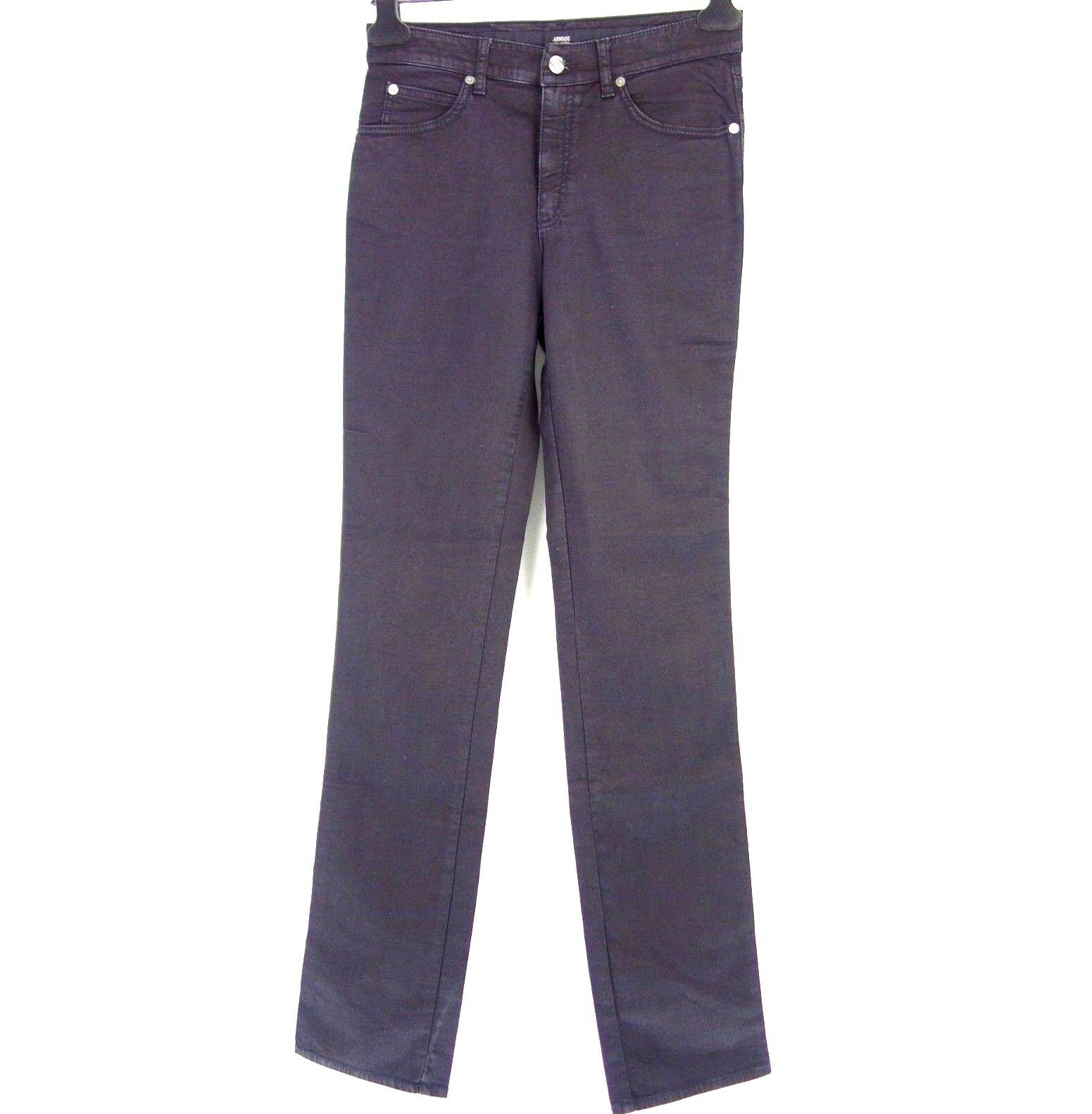ARMANI Collezioni Damen Jeans Hose Jeanshose W 29 Schwarz High Waist 