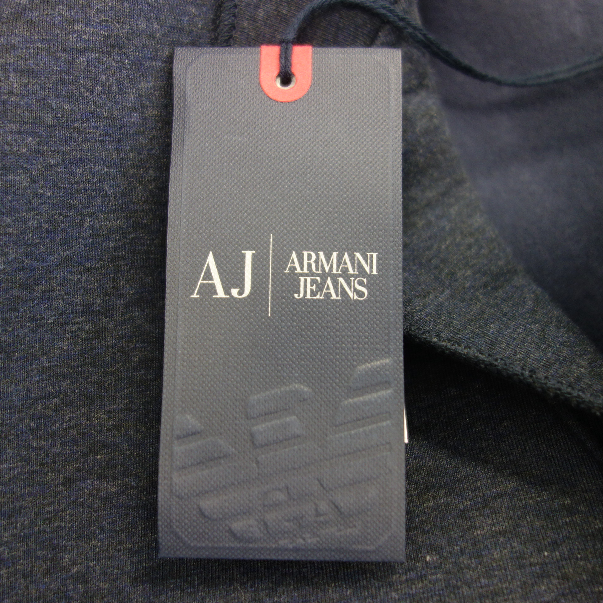 ARMANI Jeans Herren Thermo Jacke Sakko Style Jersey Blau XL ( L ) Slim