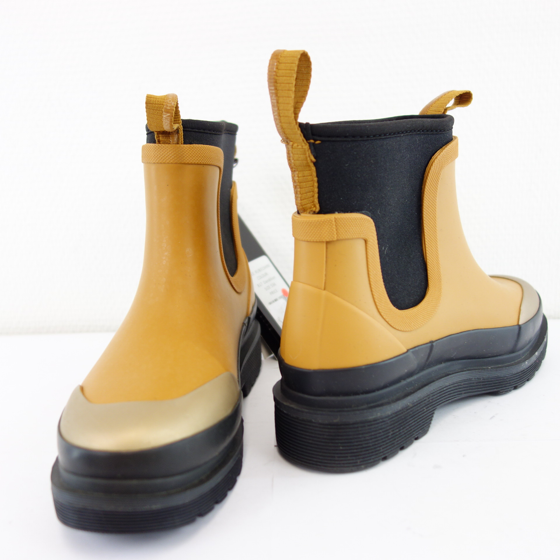 ILSE JACOBSEN Damen Schuhe Gummistiefel Gummi Stiefel Boots Mid Top Schwarz Braun Gold Größe 36