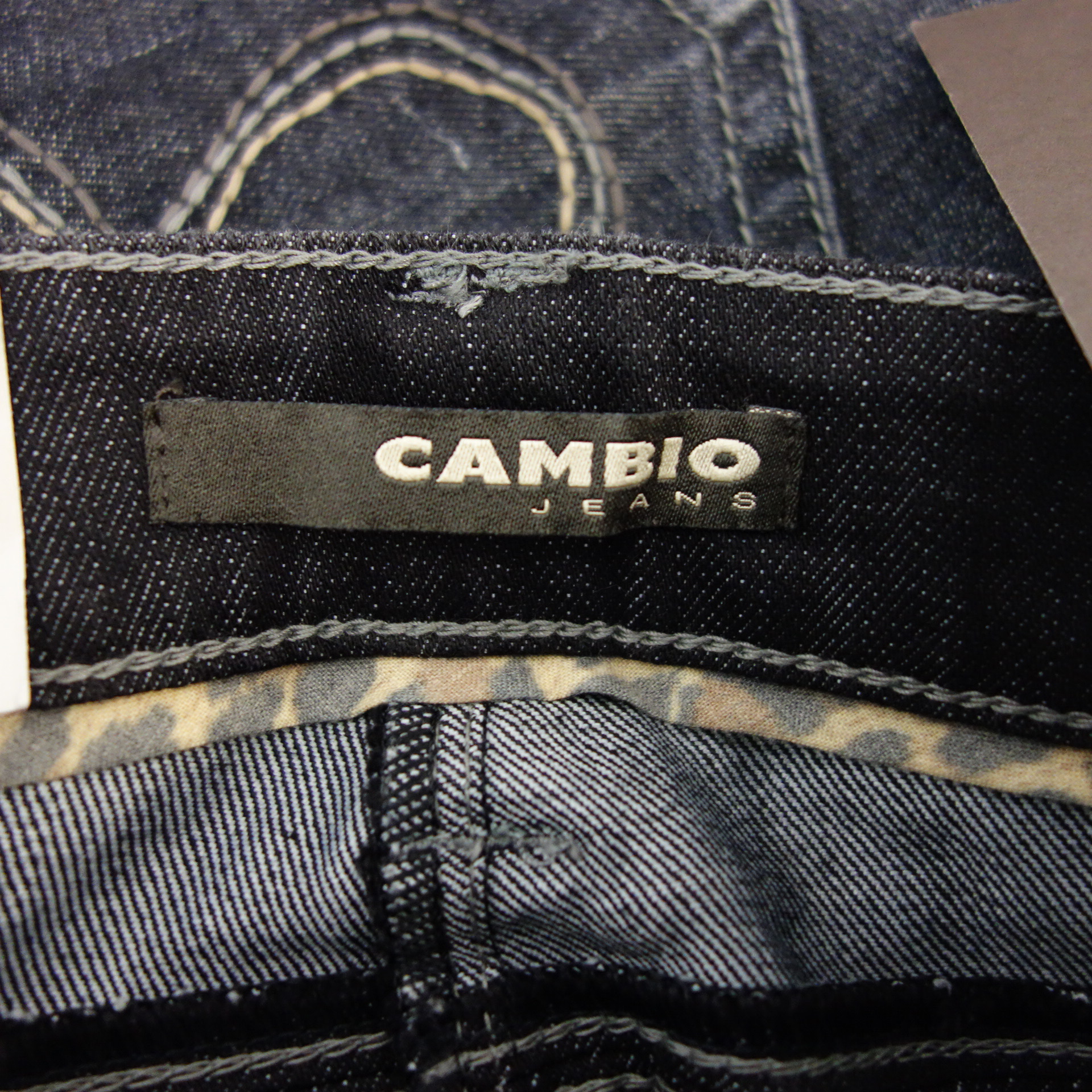 CAMBIO Damen Jeans Hose Jeanshose Modell Nelia Blau Straight Größe 34 