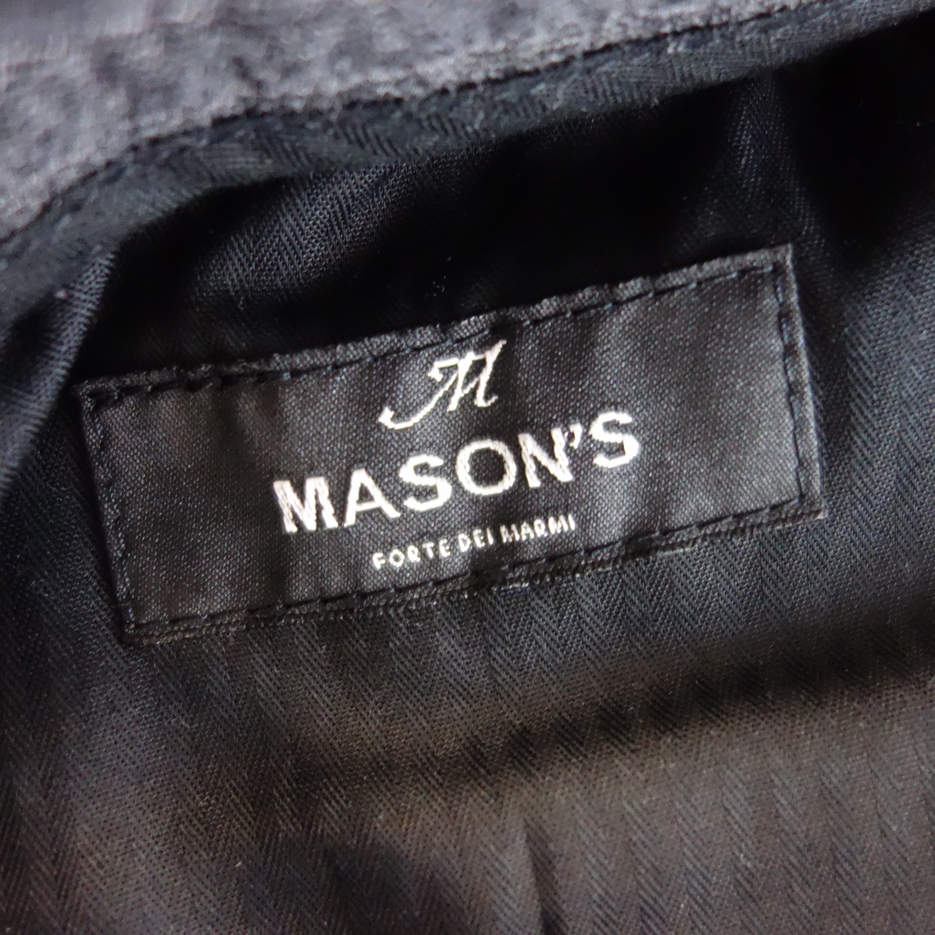 MASON´S Masons Herren Hose Stoffhose Chino Jersey Grau Größe 52 Straight