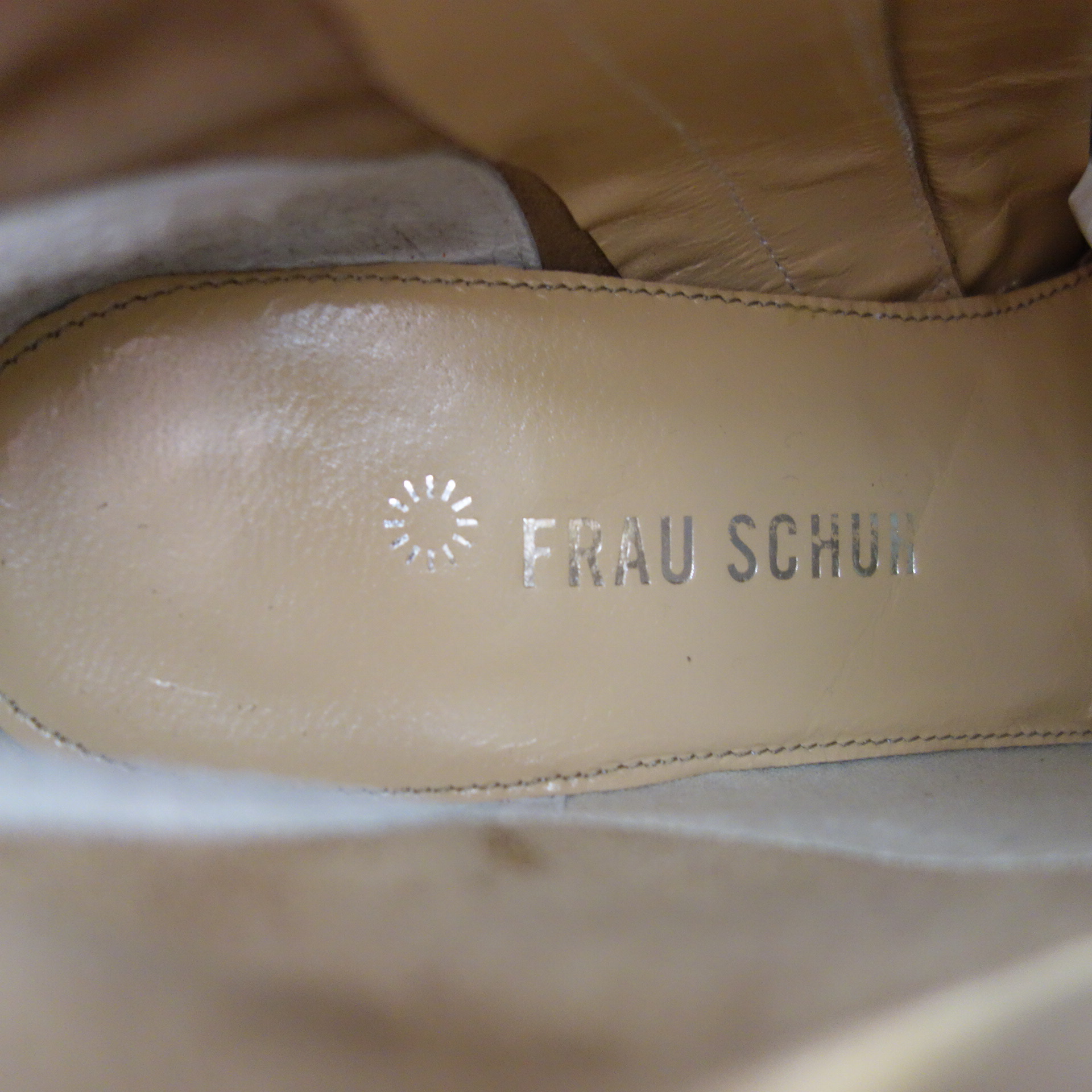 FRAU SCHUH Damen Schuhe Stiefel Stiefeletten Boots Braun Wildleder Größe 37,5 Spitz