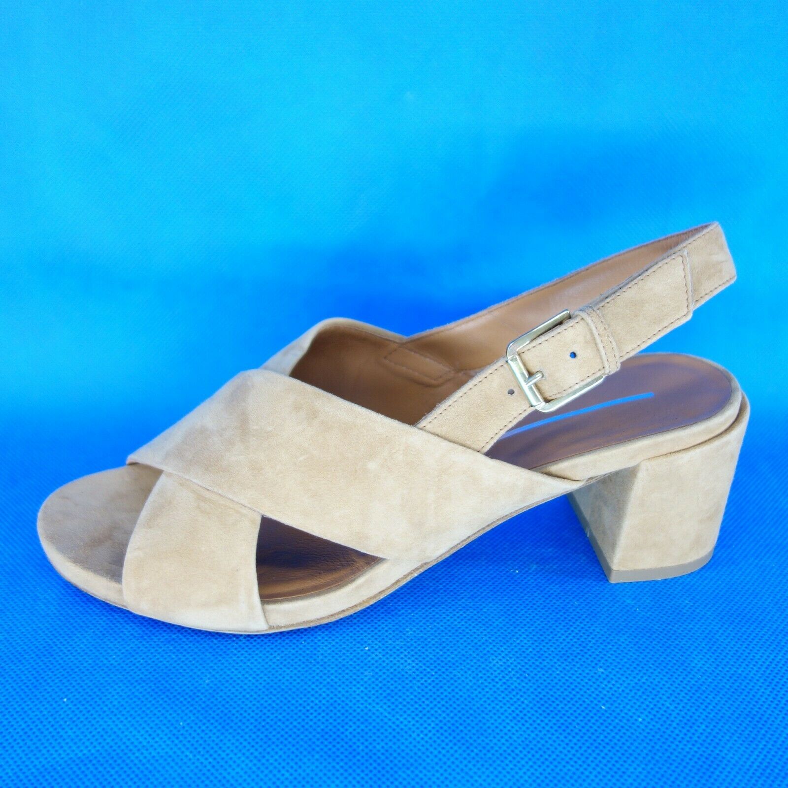 Damen Sommer Schuhe Damenschuhe Slingbacks Sandalen Pumps Sandaletten Leder Neu - EUR 40,5