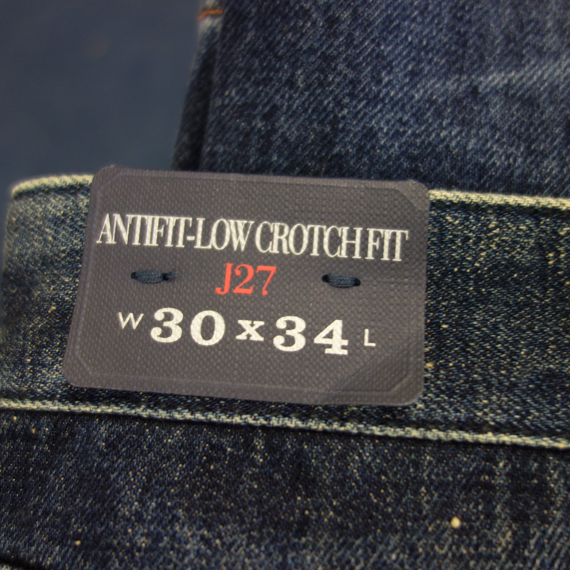 ARMANI JEANS Herren Jeans Hose Jeanshose J27 Blau Antifit Low Waist Tight Leg Button