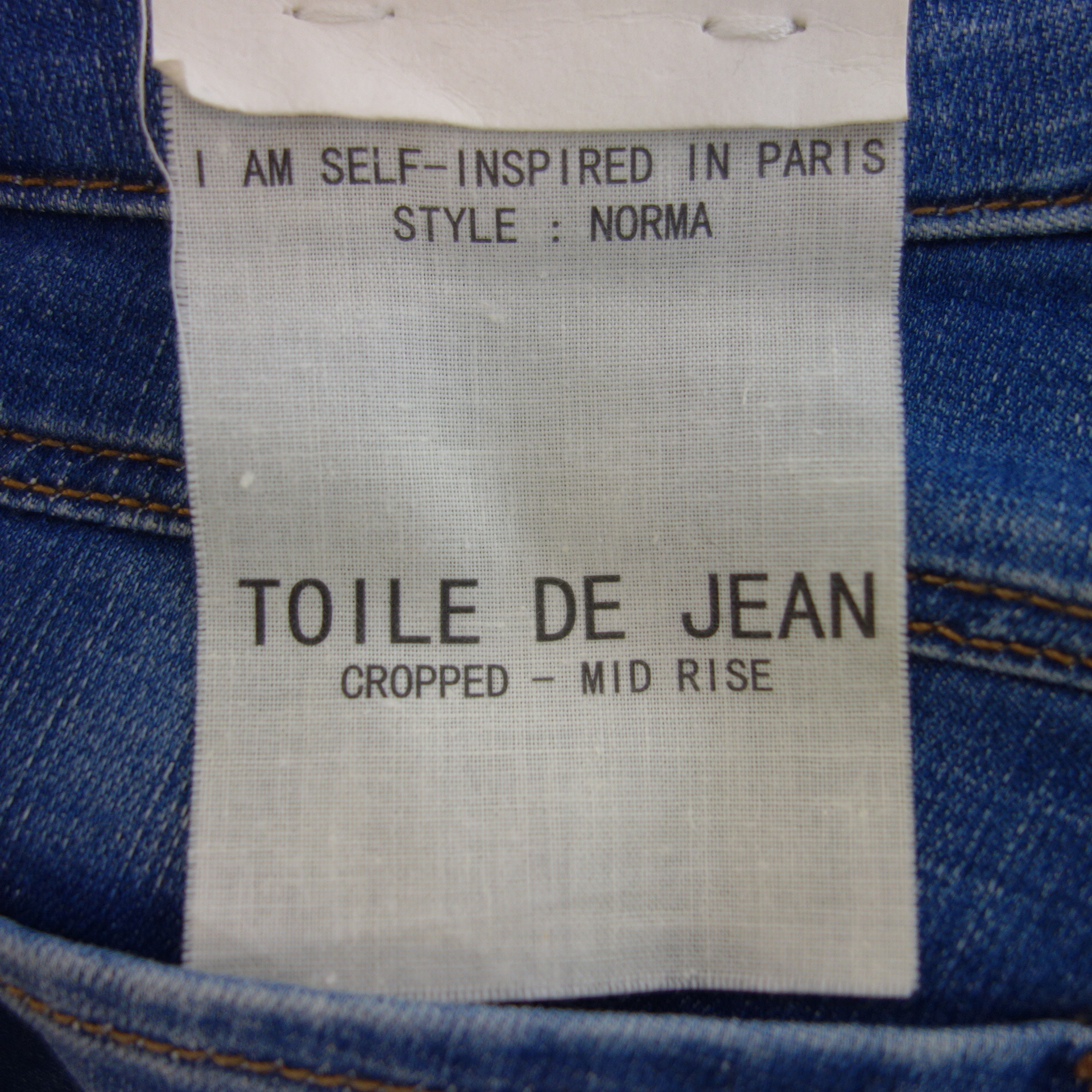 WAS TOILE DE JEAN Jeans Modell Norma Cropped Blau Slim