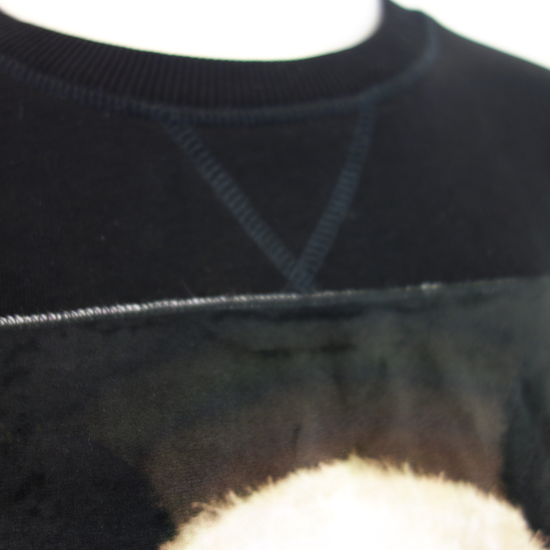 BASTILLE VENEZIA Damen Herren Unisex Sweater Sweatshirt Pullover Schwarz Modell PANDA