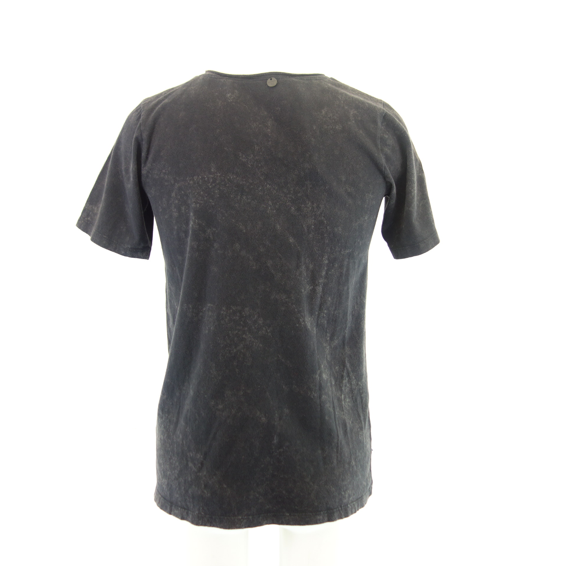 RICH & ROYAL Damen T-Shirt T Shirt Oberteil Schwarz Pailletten Gr XS 100% Baumwolle