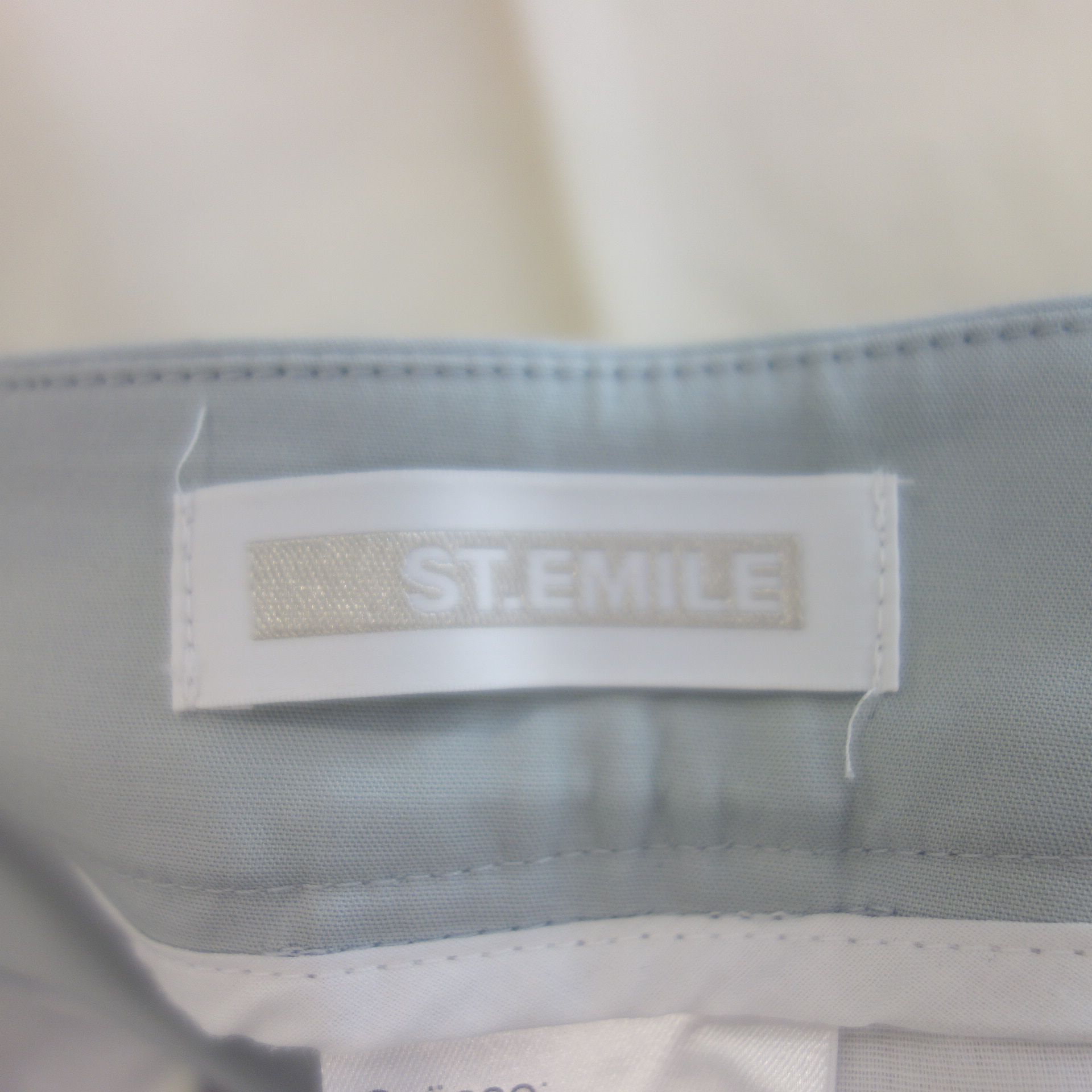 ST EMILE Damen Hosen Stoffhose Modell Ennio Blau Grau Straight Zierstreifen