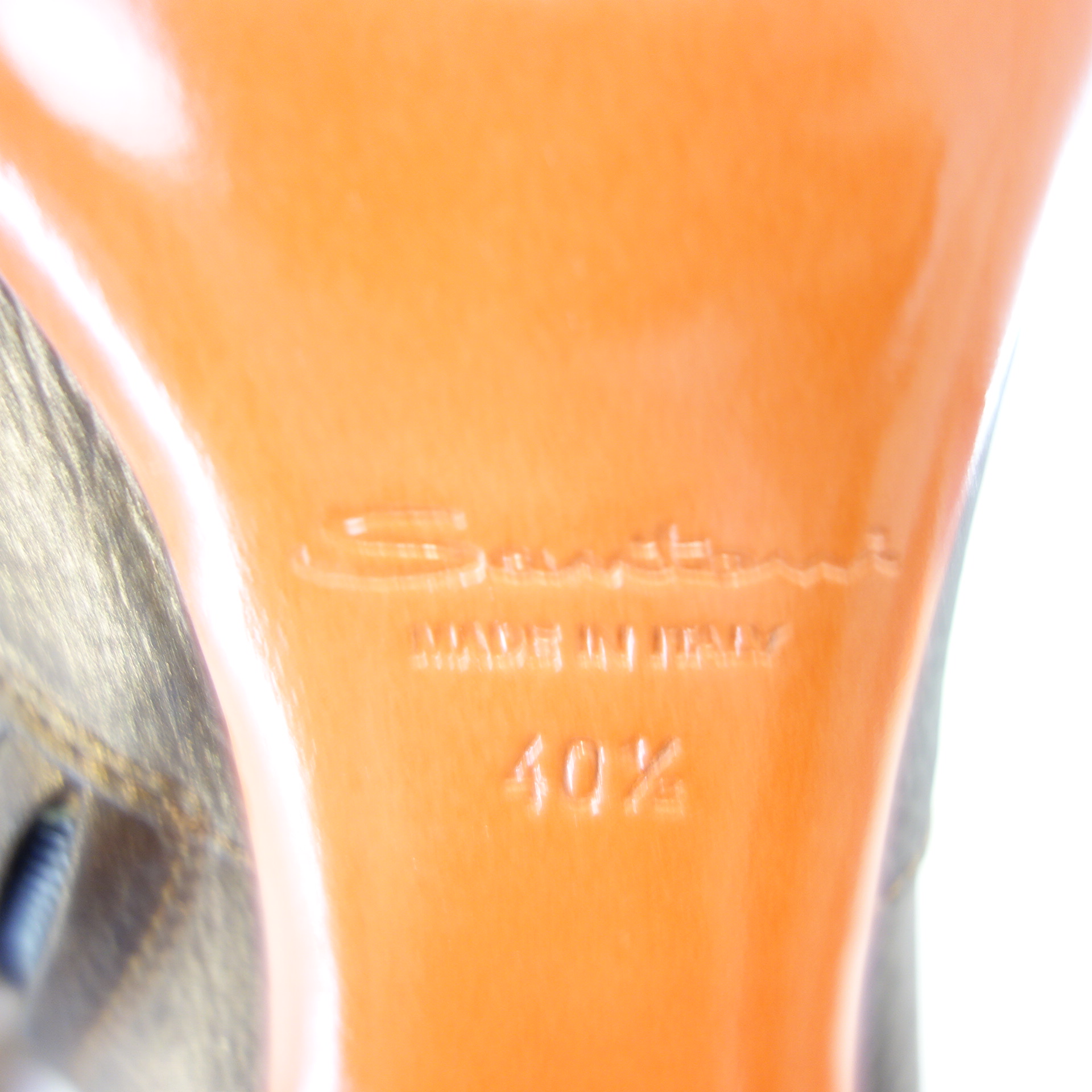 SANTONI Stiefeletten Schuhe Braun Bronze Schimmer Absatz Leder Größe 40,5