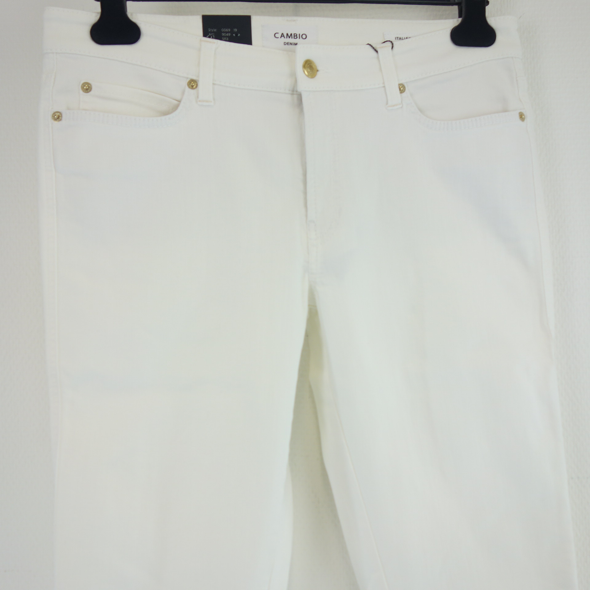 CAMBIO Damen Jeans Hose Jeanshose Weiß Straight Größe 44 Modell Paris Ankle Cut