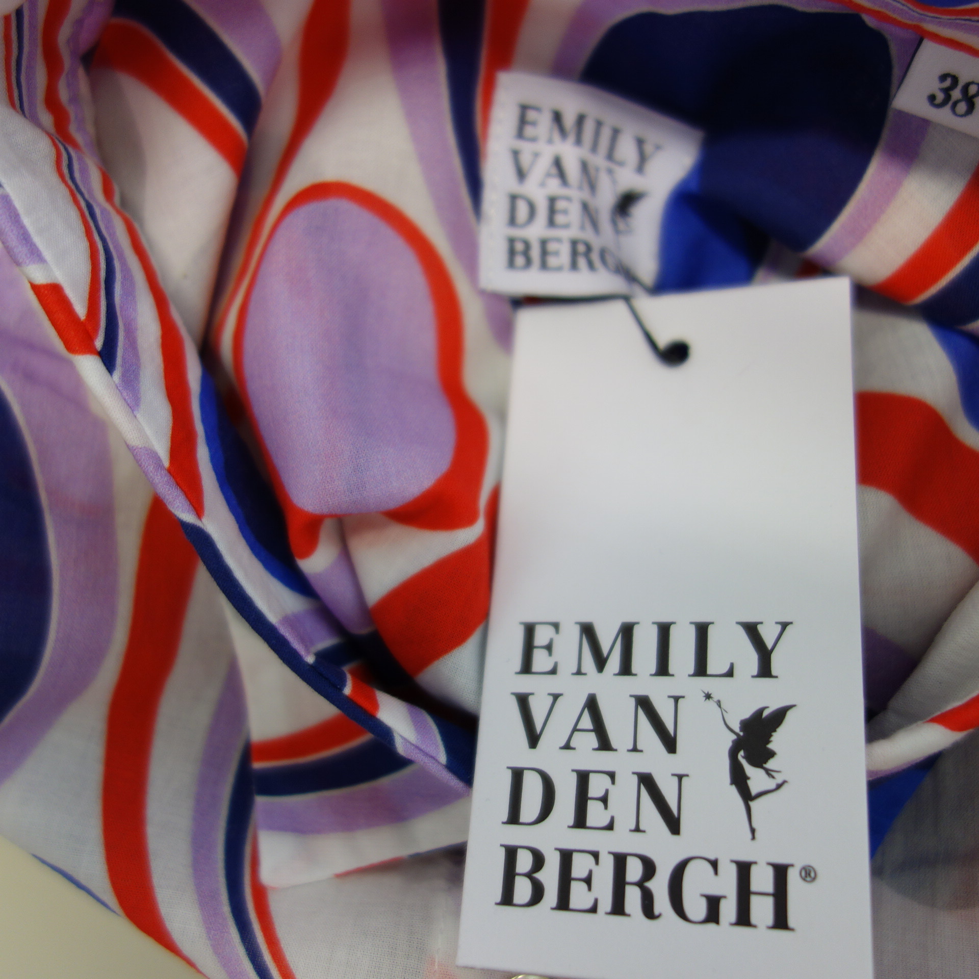 EMILY VAN DEN BERGH Damen Bluse Tunika Shirt Oberteil Hemd 100% Baumwolle Np 79 Neu