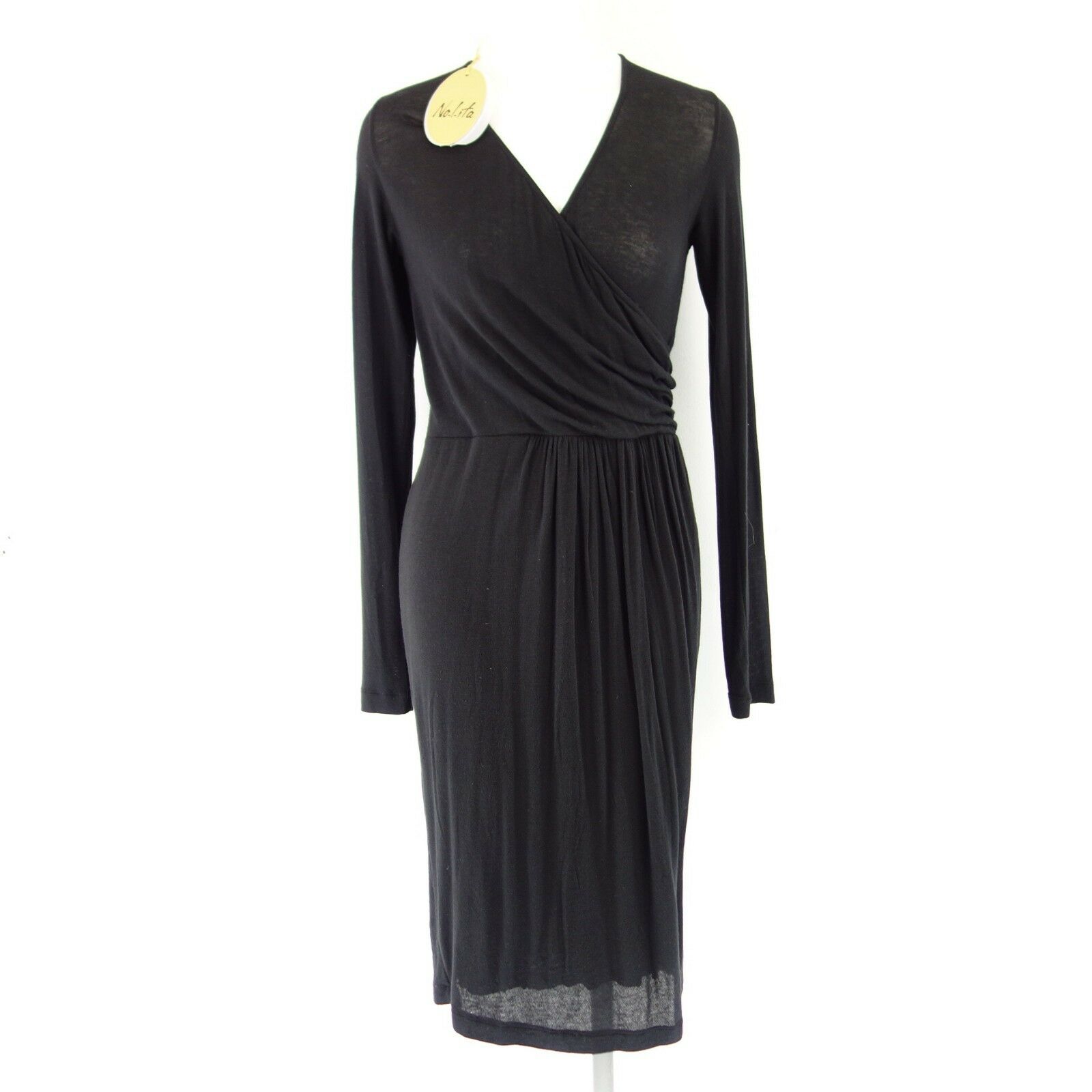 Nolita Damen Kleid Sissel Größe 36 S Schwarz Angora Viskose Elegant Np 175 Neu